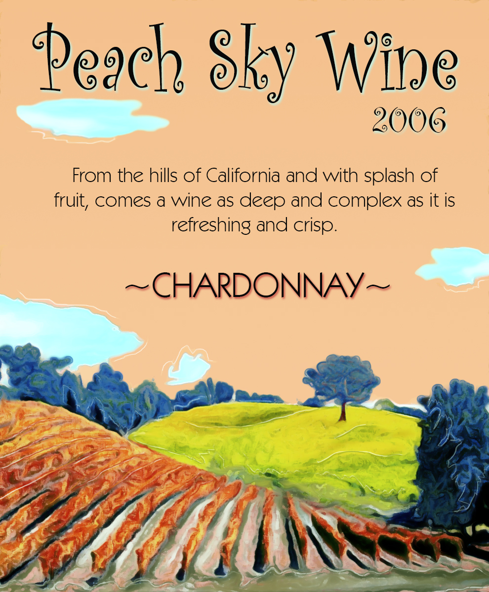 vineyard custom wine label